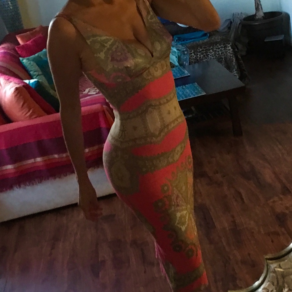 Italian Designer Roberto Cavalli Silk Dress
